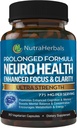 Supplément booster cerveau -90 jours d'approvisionnement- Nootropics Clarté mentale, Mémoire et Focus. Formulé scientifiquement pour une performance prolongée - DMAE, Bacopa Monnieri, Rhodiola Rosea.