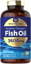 Carlyle Burpless Fish Oil 3600 mg | 300 Softgels | mit Omega-3 Fettsäuren | Lemon Flavor | Non-GMO, Gluten Free Supplement | von Wild Pacific