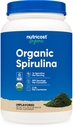 Poudre de spiruline biologique Nutricost 2 LB - Spiruline biologique pure et certifiée
