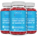 Melatonin 1mg Gummies pour les enfants, un supplément d'aide au sommeil naturel sans drogue et efficace pour les enfants. Enfants 1mg Mélatonine Gummy, Végétarien sans gluten produits de sommeil repos pour les enfants de 4 ans et plus. 180ct (3)