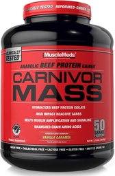 MuscleMeds Carnivor Mass Diet Supplément, Vanilla Caramel, 5,78 livres (002658)