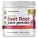 Poudre de jus de racine de betterave 100% biologique, plus grande pureté et puissance, États-Unis Grown, technologie supérieure de séchage de betterave, maximum d'oxydation nitrique Boost pour le support cardio et la performance athlétique
