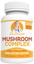 Meilleur complexe de champignons organiques - Soutien de l'aide immunitaire - Lion's Mane, Cordyceps et Reishi - Supplément adaptogène - Wellness, Stress Relief, Memory & Cognitive Support, Dr Danielle - 120 Veggie Caps