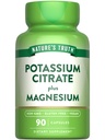Nature's Truth Potassium Magnesium Citrate Kapseln | 90 Count | Vegan, Non-GMO & Gluten kostenlose Ergänzung