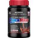 ALLMAX QUICKMASS, Chocolat - 3,5 lb - Catalyseur de gain de masse rapide - Jusqu'à 64 grammes de protéines par portion - 3:1 Rapport glucides/protéines - Zéro gras trans - Jusqu'à 24 portions