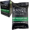 Bar-repas - barres de rechange à haute teneur en calories - barres sans gluten - repas d'emballage en dos - 6 paquets (cuisson de chocolat à la menthe)