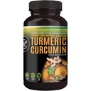 Capsules de curcumine curcumine à 100% crus et organiques. Certifié biologique, sans gluten, sans OGM et sans caféine. Enrichi avec l'ail, le gingembre et le poivre noir, 500mg, 120 Capsules Vegan