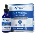 Diètes complexes – Meilleures gouttes naturelles pour les hommes et les femmes (1 bouteille, 2 fl oz) - 30 jours d'approvisionnement