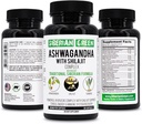 Sibirische grüne Ashwagandha mit Altai Shilajit & Turmeric Ayurvedic Complex 60 Kapseln – Traditionelle sibirische Formel Stress Relief, Stimmung, Energieunterstützung, Immunsystem Erholung