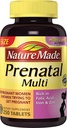 Nature faite multinatale, 250 comprimés, acide folique + 17 vitamines et minéraux prénatals pour soutenir le développement de bébé et maman, vitamine D3, calcium, fer, iode, vitamine C, et plus