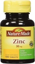 Onglets naturels en zinc - 30 mg - 100 ct