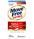 Move Free Ultra Triple Action, 30 Tabletten - Joint Health Supplement mit Typ II Collagen, Boron und HA