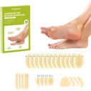 Plaquette Gel Hydrocolloïde Bandage Pads- Bukihome 24 Plaquette Comte Coussins pour pied, orteil, talon - Bandes résistant à l'eau, Plaquettes Blister pour la prévention et la récupération (Paquet Variety)