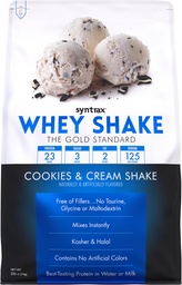 Syntrax Nutrition Shake Whey, froid filtré et non dénaturé mélange de poudre de protéines, biscuits et crème Shake, 5 lbs, vrais morceaux de cookies