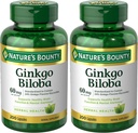 Nature's Bounty Ginkgo Biloba 60 Mg, 200 Capsules (17243) (Pack of 2)