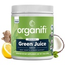 Jus vert orgaifi - Supplément en poudre avec Spiruline biologique, Ashwagandha et Chlorella - Aide à atteindre les objectifs de conditionnement physique et réduire les niveaux de cortisol, 30 jours d'approvisionnement