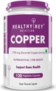 Gluconate de cuivre chélaté - Forme hautement biodisponible - Non-OGM, sans gluten -120 gélules