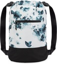 Flex Cinch Drawstring Gym Tasche für Frauen mit Graphic Designs | Dauerhaftes Leichtes Gym Cinch Bags | Groß für Gym Tasche, Reisen, und Übernachten | Teal - Blumen