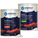 Gnarly Nutrition Gnarly Preworkout Fraise Citronade Caféine Sans (14.82oz) BCAAs Citron Lime (10.58oz)