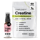 Complément Triple B12 Spray & Creatine Bundle – Vegan B12 Supplémentation et soutien à la performance musculaire