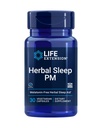 Prolongation de la vie Sommeil à base de plantes PM, Baume de citron, honokiol (écorce de Magnolia), Camomille, favorise le sommeil sain, sans hormones, sans mélatonine, sans gluten, sans OGM, végétarien, 30 capsules