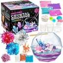 Kit de culture de cristal de papeterie original - Terrarium Licorne, 6,3 x 5,8 en, multicolore - STEM Science & Craft Kits pour les enfants 7-12 ans - Grow your own Crystal Garden with Magic Rocks & Flower Charms