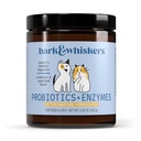 Bark & Whiskers Probiotics + Enzyme - Unterstützt Verdauungs- und Immunsystem - Probiotische Ergänzung für Katzen & Hunde - 60 Scoops