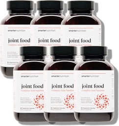 SMARTERNUTRITION Joint Food - Complément alimentaire complet pour soutenir la lubrification et la mobilité - Formulé avec du collagène de type II, MSM, vitamine C, curcuma, bromélain - 6 paquets[180 jours]