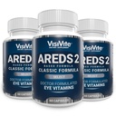 AREDS 2 Select Eye Vitamines for Macular Support - Vitamines for Eyes with Zeaxanthin Plus Lutein Macular Complement - Premium Macular Health Formula - Eye Complements - 60 Capsules - (Pack de 3)