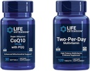 Life Extension Super Ubiquinol CoQ10 100mg 30 Softgels Cellular Energy Support Bundle avec deux-par-jour haute puissance 120 comprimés multivitamine