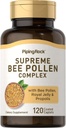 Pipping Rock Bee Pollen avec Jelly Royal et Propolis de 120 Caplets Supplément complexe pour les femmes et les hommes