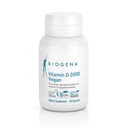 Biogena Vitamin D 2000 Vegan Formel - Sun Vitamin D3 Beilage für Calciumabsorption, Immununterstützung - 60 Kapseln*
