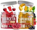 Joyli Quercetin & Superfruit Gummis Bundle – Immun- & Antioxidans-Unterstützung – Vegan Multivitamin Formel mit Vitaminen A, C, D, E, Zink, Goji & Elderberry – 2 Packung für Erwachsene