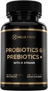 Probiotiques et prébiotiques pour les femmes ou les hommes Probiotiques 60BN CFU Lactobacillus Acidophilus Bifidobacterium Lactis Fabriqué aux États-Unis