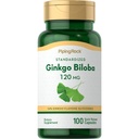 Piping Rock Ginkgo Biloba Ergänzungen 120mg | 100 Kapseln | Standardisierte Extrakt | Non-GMO, Glutenfrei