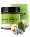 Gommies de soutien du foie HERBAMAMA - Complexe à base de plantes pour la désintoxication et le nettoyage du foie - Vegan, Supplément de soutien général non-OGM - 60 Pectines à base de pommes