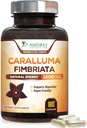 Extrait de Fimbriata de Caralluma pur hautement concentré 1200mg - Gélules naturelles de Fimbriata de Caralluma support d'endurance, meilleur supplément végétalien pour les hommes et les femmes, non-OGM - 180 capsules