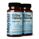 15 jours de nettoyage Colon Detox (2 Pack), supplément alimentaire, 30 capsules chacune (60 Total), laxatif naturel pour la constipation et supplément de santé digestif
