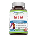 Pure Naturals MSM (Methylsulfonylméthane) Supplément de 1500 Mg par servage