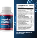 Zenith Labs Langlebigkeitsaktivator Anti-Aging-Ergänzung Nahrungsergänzungsmittel, natürliche Antioxidantien mit Resveratrol - Unterstützt Immunfunktion und gesundes Gedächtnis, 3 Pack