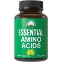 Tous les 9 acides aminés essentiels Supplément. Capsules avec 3X Plus de Leucine pour la récupération musculaire, la croissance. Supplément EAA meilleur que BCAA / BCAAS à chaîne ramifiée Aminos Acid. USA Testés AAE pour les hommes + femmes