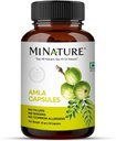Amla Capsules (Amla Fruit Powder Capsules) von mi Nature|Amalaki Fruit, Indian Gooseberry | 60 Vag Capsules, 500mg 1 Monat Versorgung | Pure & Natural | Raw, Vegan, Gluten-Free| Made in India