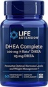 Durée de vie complète DHEA, 100 mg 7-Keto DHEA, 25 mg DHEA, 60 gélules
