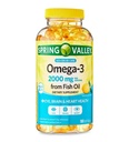 Spring Valley Oméga-3 de l'huile de poisson soin maximum Softgels, 2000mg, 180 Compte