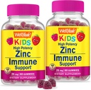 WellYeah Zinc for Kids 25mg Gummies - Immune System and Antioxidant Support - Skin Health, Maximum Strength Children Zinc Supplement Immune Booster Gummy - GMO-Free, Vegan - 60 Gummies (2)