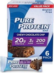 Pure Protein® Chewy Chocolate Chip, 50 grammes, 6 chiffres Multipack