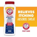 Arm & Hammer Athletes Fußpuder - Antifungal Behandlung für Füße mit Back Soda - Relieves Itching, Burning und Odor - Klinisch bewährte Formel - 3.5 oz 4 Pack (4)