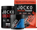 Jocko Carburant 3 Pack - Créatine, beurre d'arachide au chocolat MOLK Protéines, et Nitro Pop préentraînement
