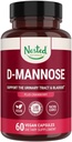 Nested Naturals D-Mannose 500mg Caspules mit Cranberry Extract, D Mannose Cranberry Pills, Urinary & Bladder Support, 60 Vegan Capsules