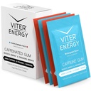 Viter Energy Koffeiniertes Gum 60mg Koffein, B Vitamine, Guarana, Sugar Free. (Variety, 2pcs, 4 Pack)